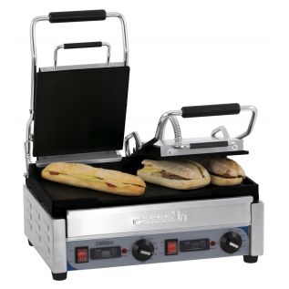 Grill Panini double Premium Lisse - Lisse avec minuteur