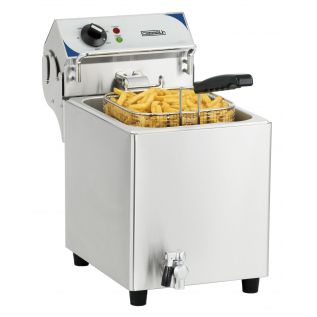 Electric deep fryer with drain tap 7 liters