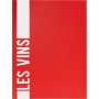 Carte des vins Tendance A4 Rouge 2 vues