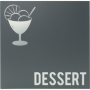 Cartes des desserts Moderne gris  2 vues