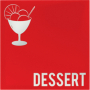 Carte des desserts Moderne rouge 2 vues