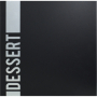 Cartes des desserts Tendance noir  2 vues