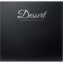 Carte des desserts Classique noir 2 vues