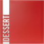 Carte des desserts Tendance  rouge   4 vues