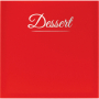Carte des desserts Classique  rouge  2 vues