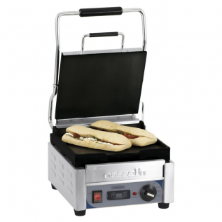 Grade A - Grill Panini Petit Premium Lisse - Lisse avec minuteur