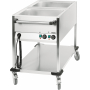 Bain-marie trolley water-heated 2 x GN 1/1