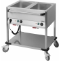 Chariot Bain-Marie à eau 2 x GN 1/1 